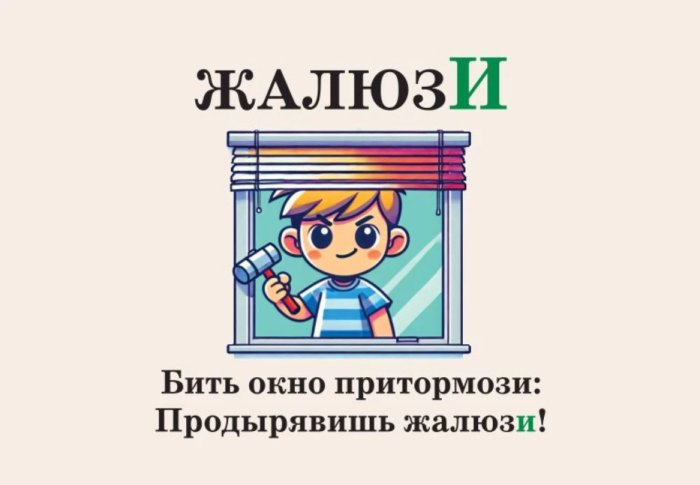 Mnemonic Cards on the Russian Language. Accents